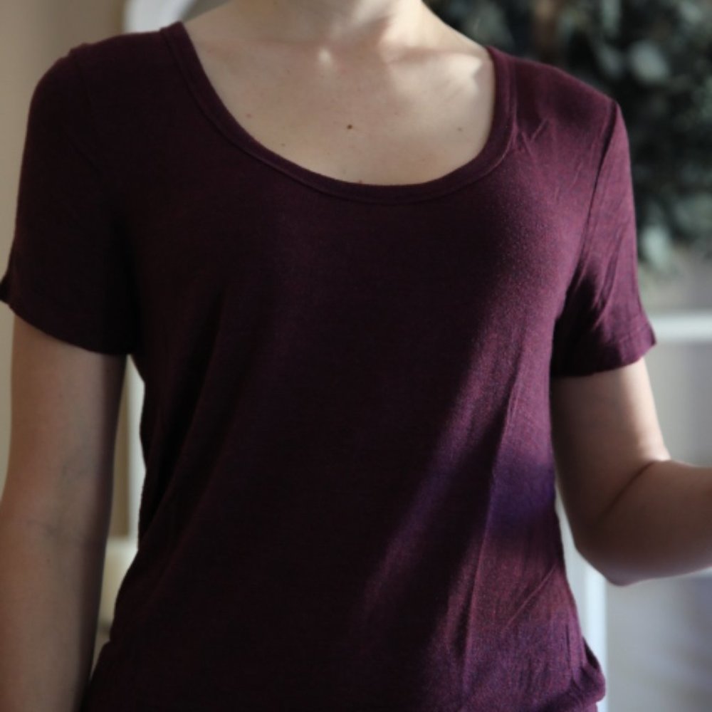 Burgundy T-shirt